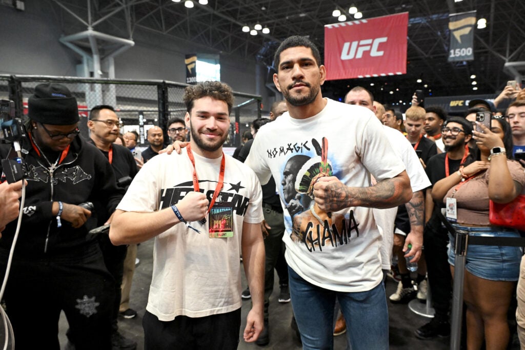 Adin Ross and Alex Pereira at Fanatics Fest NYC 2024