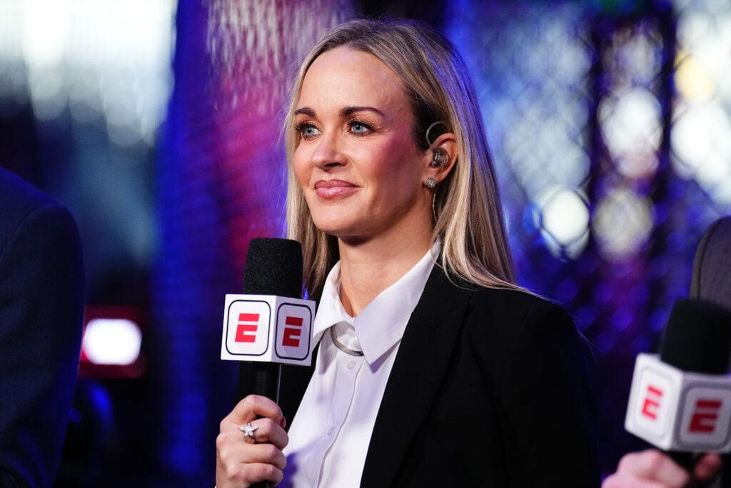 Laura Sanko during the UFC Fight Night event in Riyadh