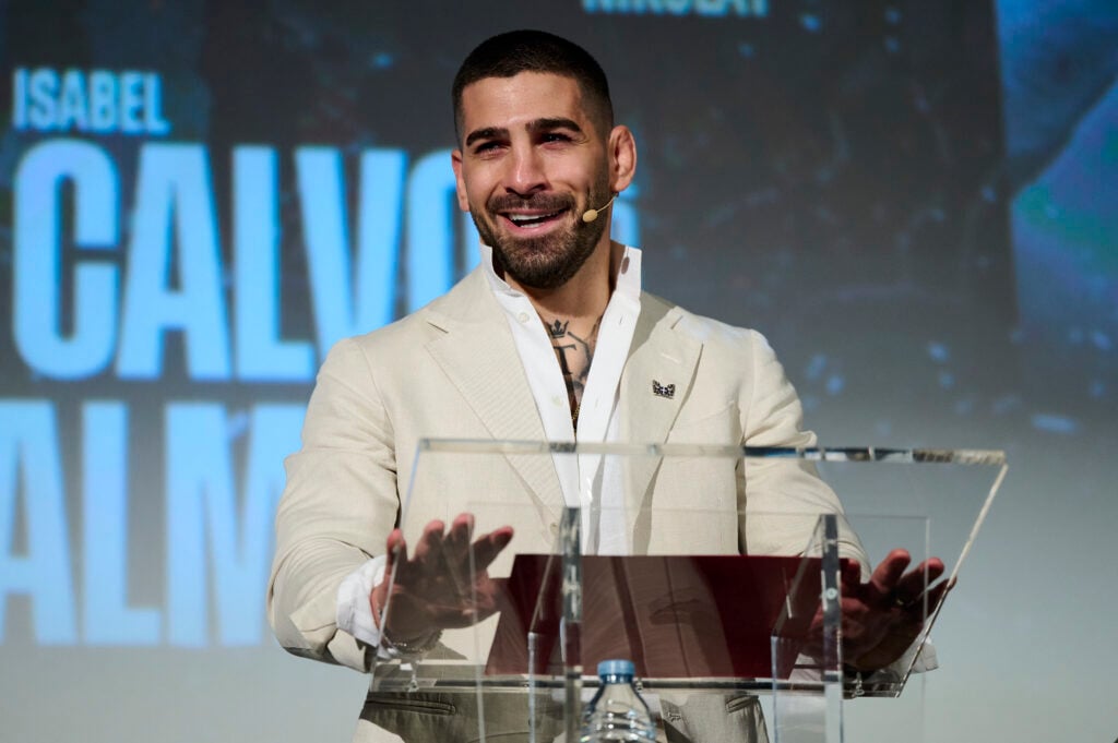 Ilia Topuria Attends "WOW 17" Press Conference In Madrid