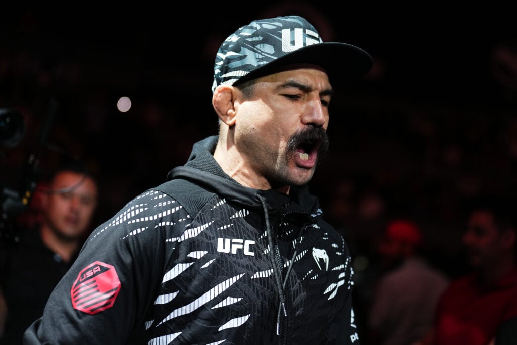Vinc Pichel walks out at UFC Mexico City.