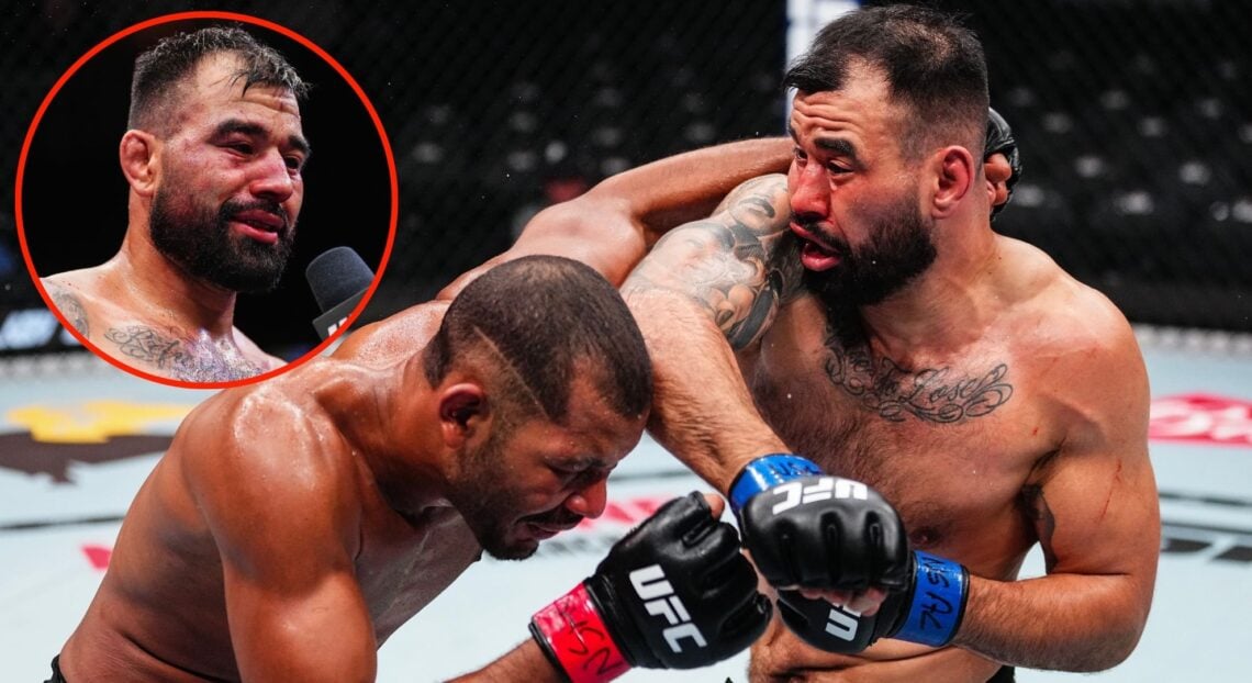 Image of Ozzy Diaz vs Djorden Santos. Inset, Diaz