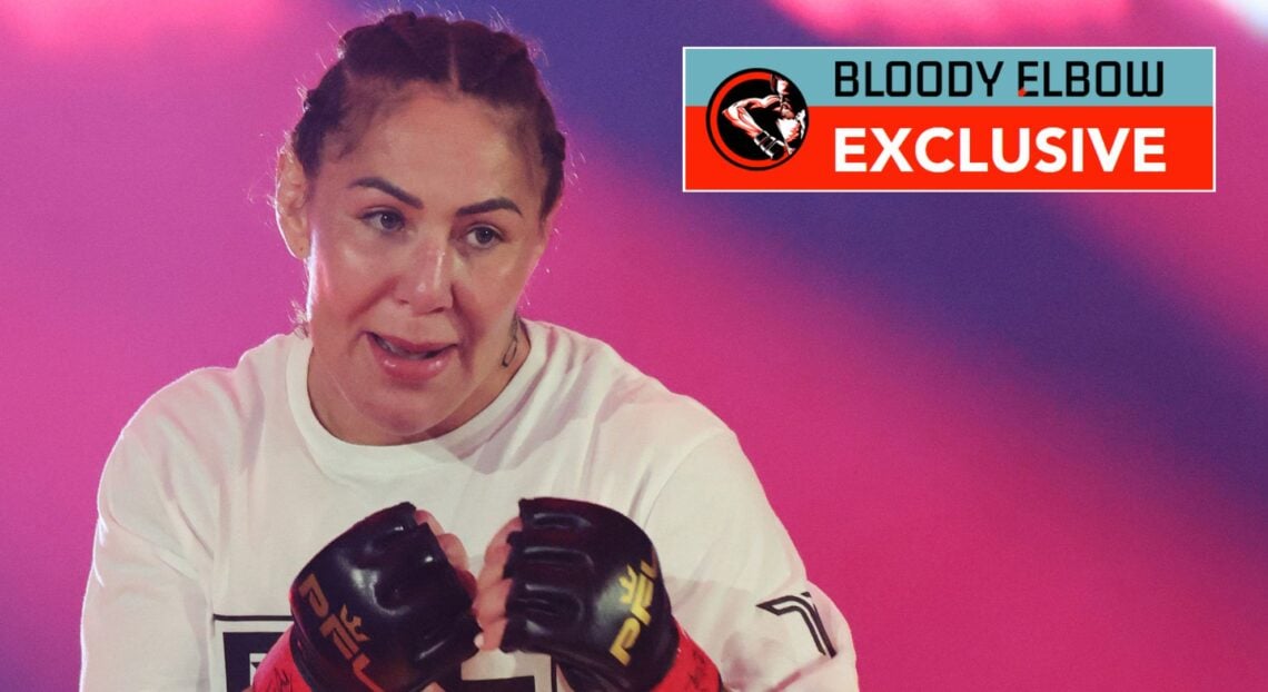 Image of Cris Cyborg. Overlay text that reads BLOODY ELBOW EXCLUSIVE