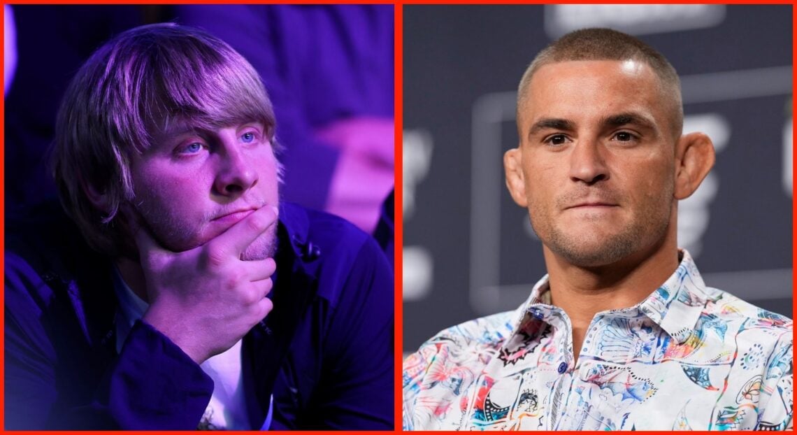 Split image of Paddy Pimblett and Dustin Poirier