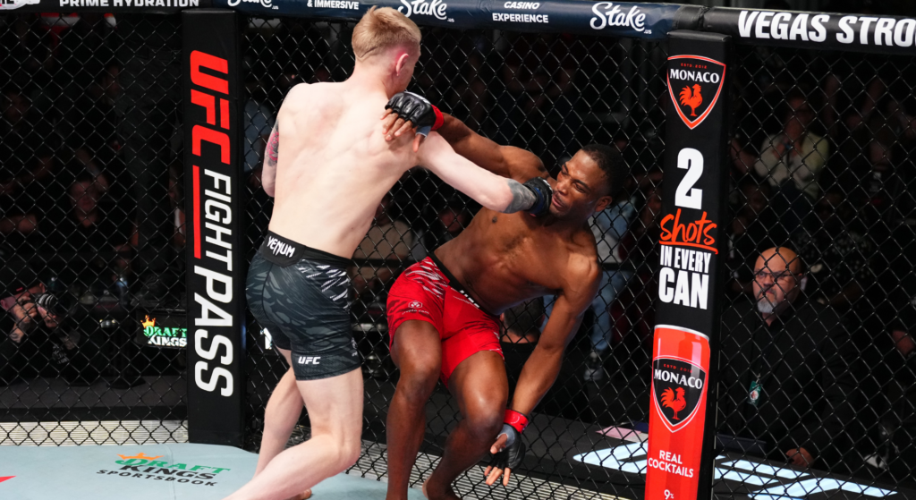 Sam Patterson punches Danny Barlow at UFC Vegas 103.
