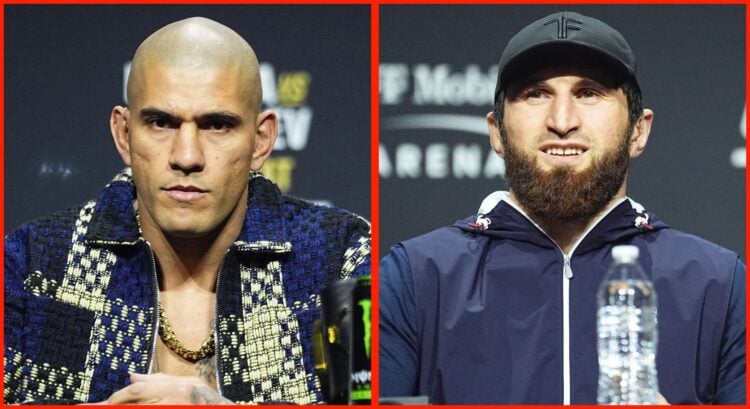 Split image of Alex Pereira and Magomed Ankalaev