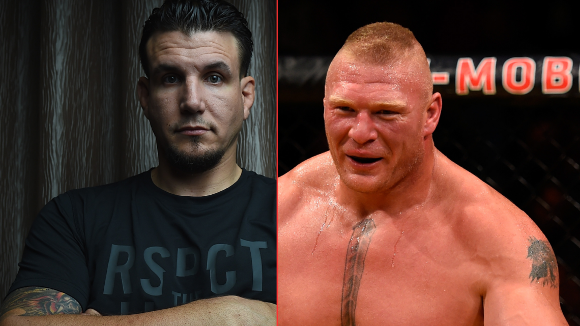 Frank Mir and Brock Lesnar