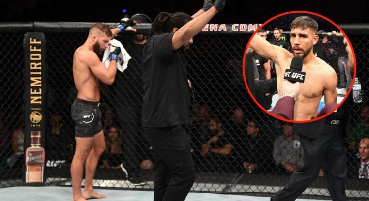 Image of Jeremy Stephens. Inset, Yair Rodriguez