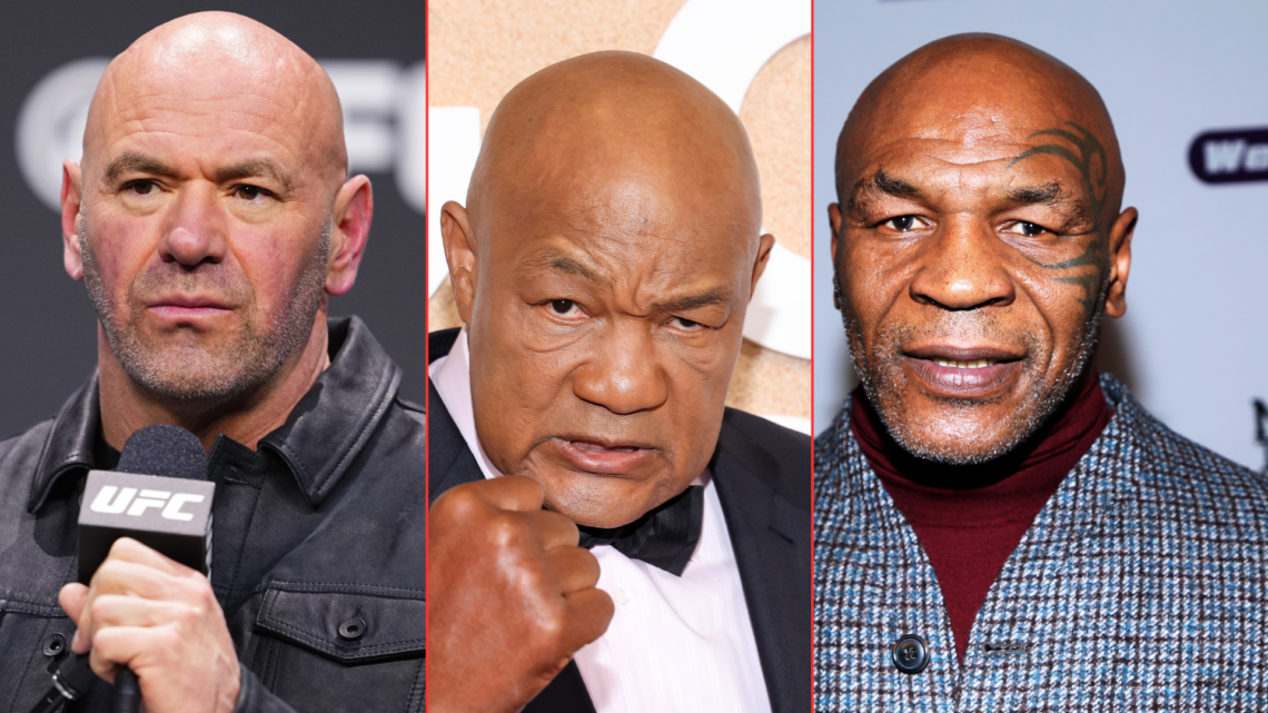 Dana White, George Foreman and Mike Tyson