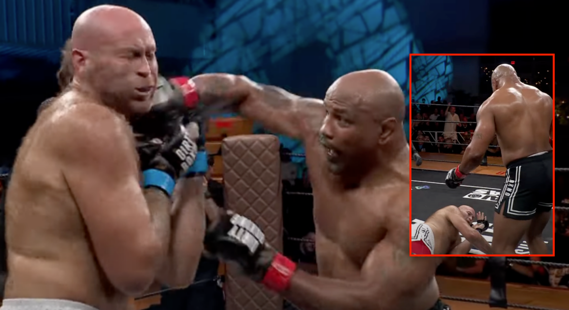 Yoel Romero knocking out Ras Hylton in a Dirty Boxing fight