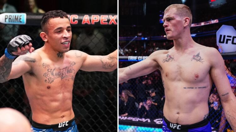 A split image of Ian Machado Garry and Carlos Prates