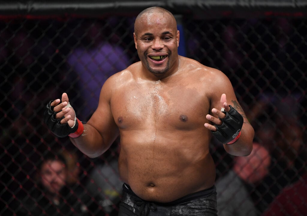 Daniel Cormier pictured after his win at UFC 230