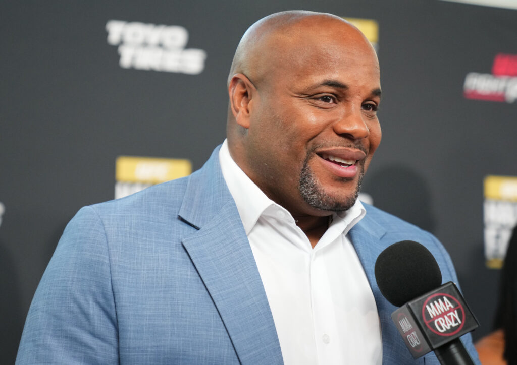 Daniel Cormier appears on the red carpet for the 2022 UFC Hall of Fame induction ceremony