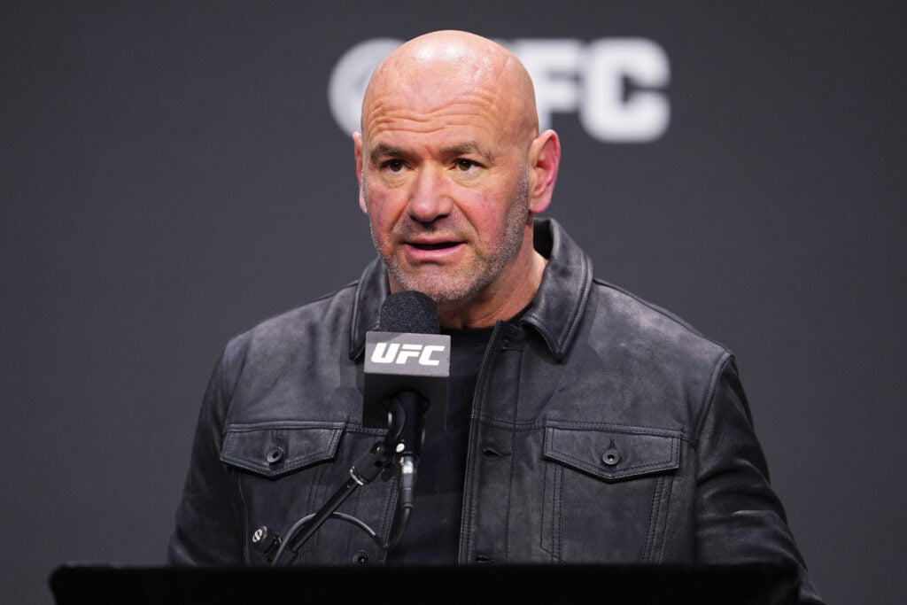 Dana White at the UFC 2024 seasonal press conference