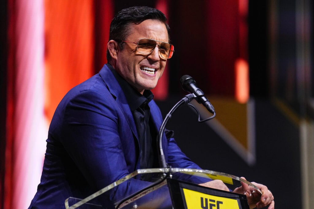 Chael Sonnen at the UFC Hall of Fame 2024 ceremony