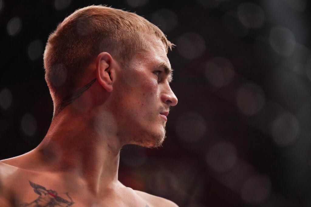 Ian Machado Garry during his UFC 310 fight with Shavkat Rakhmonov