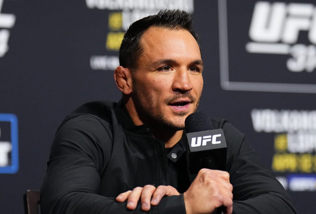 Michael Chandler at the UFC 314 press conference