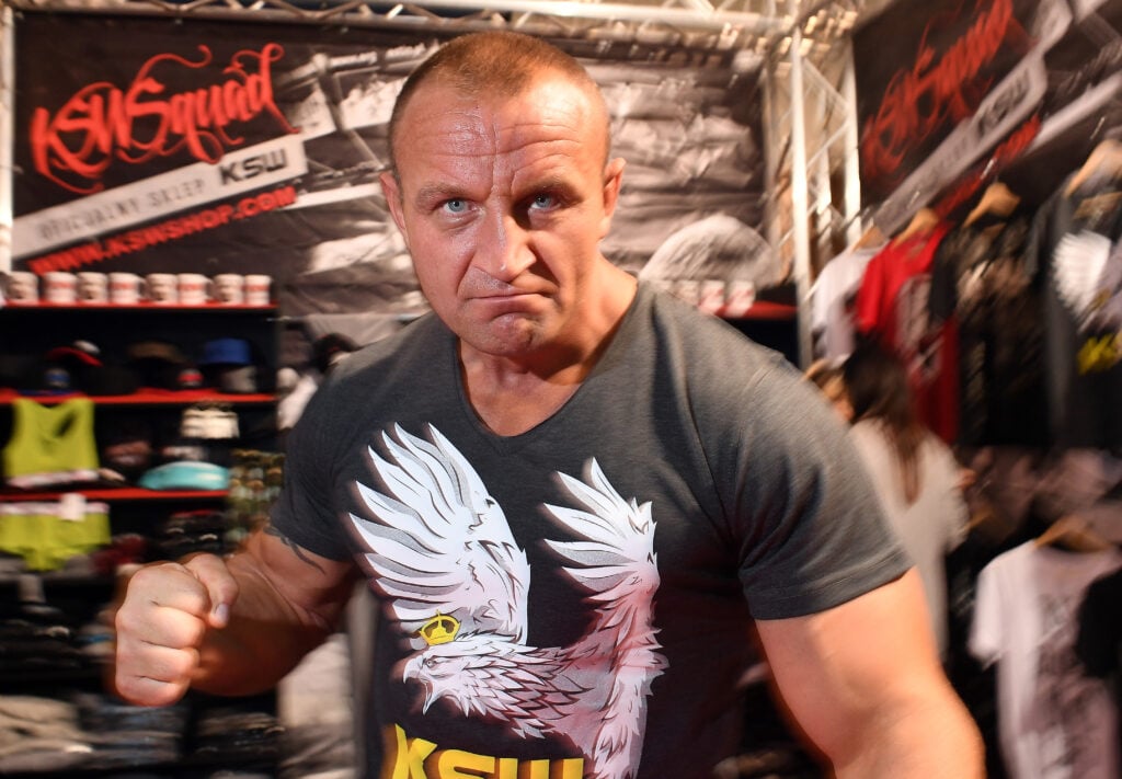 Mariusz Pudzianowski at the International Fitness &am Wellness Fair in Warsaw