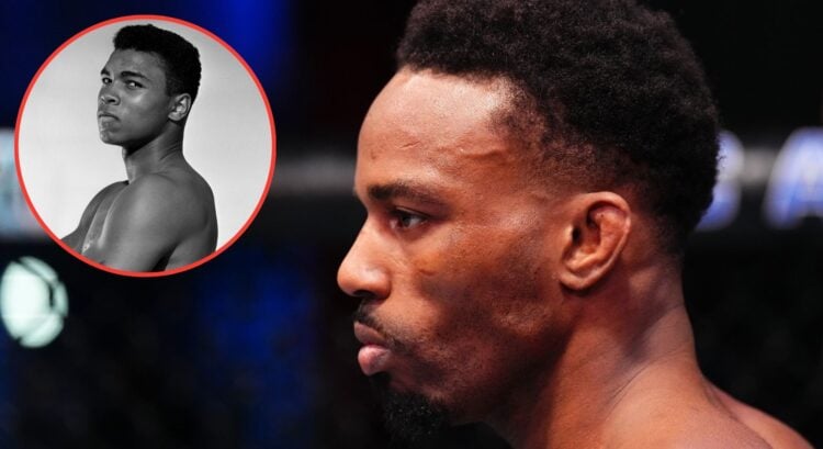 Image of Lerone Murphy. Inset, Muhammad Ali