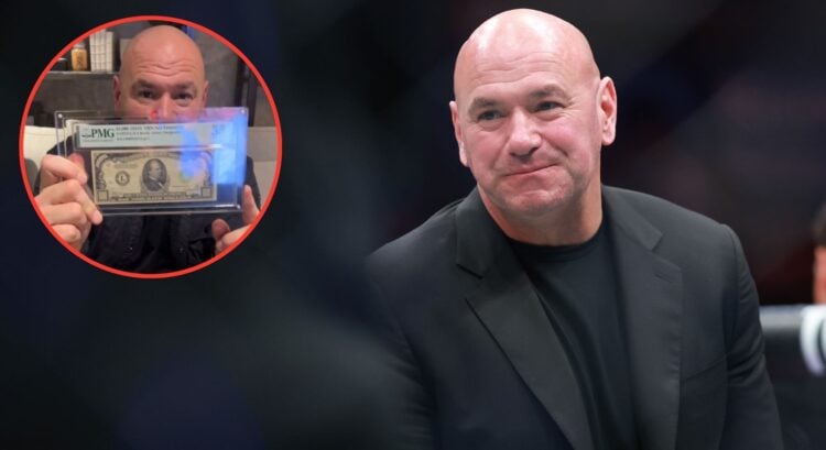 Image of Dana White. Inset, White