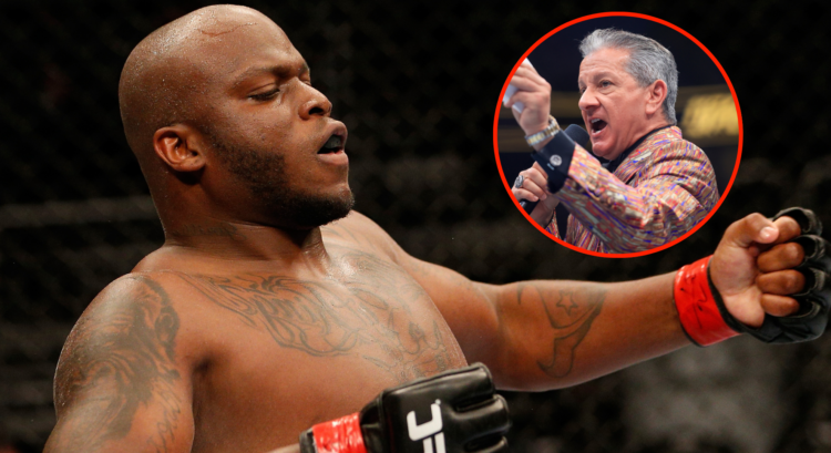 Derrick Lewis inset Bruce Buffer
