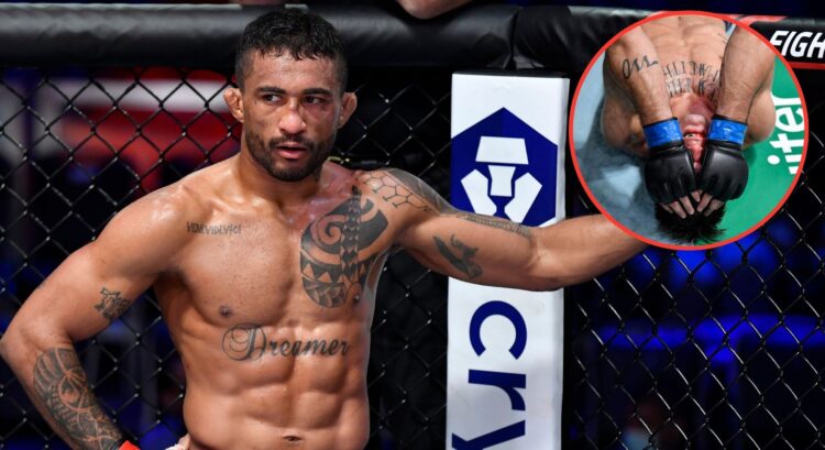 Image of Joanderson Brito. Inset, Diego Lopes