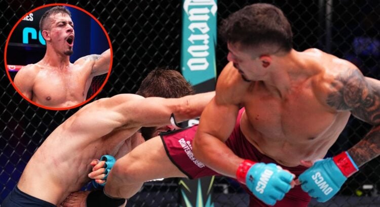 Image of Marco Tulio vs Matthieu Duclos. Inset, Tulio