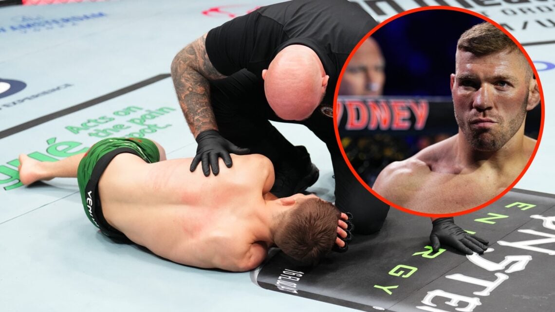 Cameron Saaiman suffers brutal KO at UFC Kansas City with an inset of Dricus Du Plessis moments before UFC 312