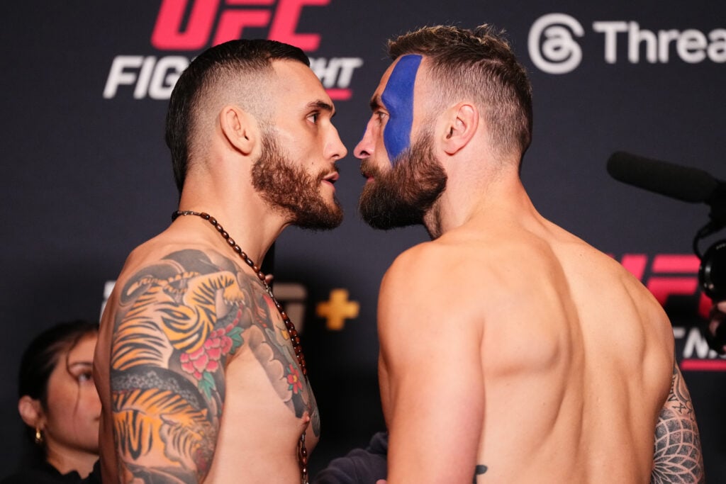 Rodolfo Bellato and Paul Craig come face-to-face after successfully weighing in ahead of UFC Vegas 106