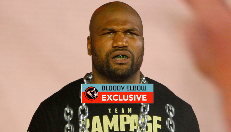 Quinton 'Rampage' Jackson walking to the cage
