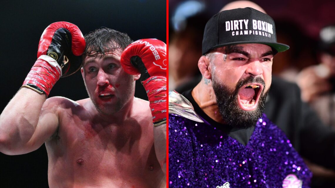 Split image of Darren Till fighting Anthony Taylor and Mike Perry about to take on Jake Paul