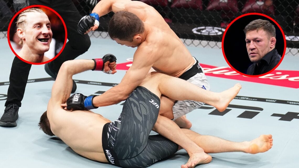 Paddy Pimblett walks to the UFC Octagon, Bekzat Almakhan finishes Brad Katona at UFC 315, Conor McGregor looks unhappy while attending an event