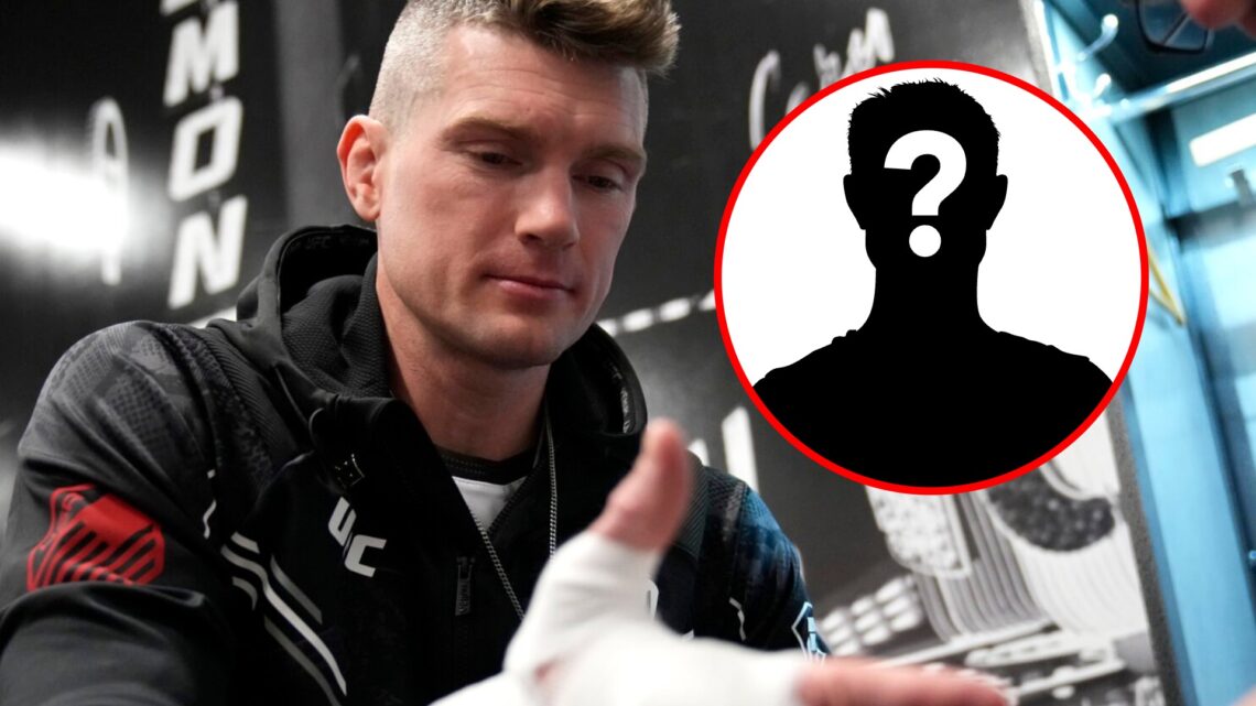 Main: Stephen Thompson has his hands wrapped ahead of his return to fight Shavkat Rakhmonov at UFC 296. Inset: Mystery fighter.