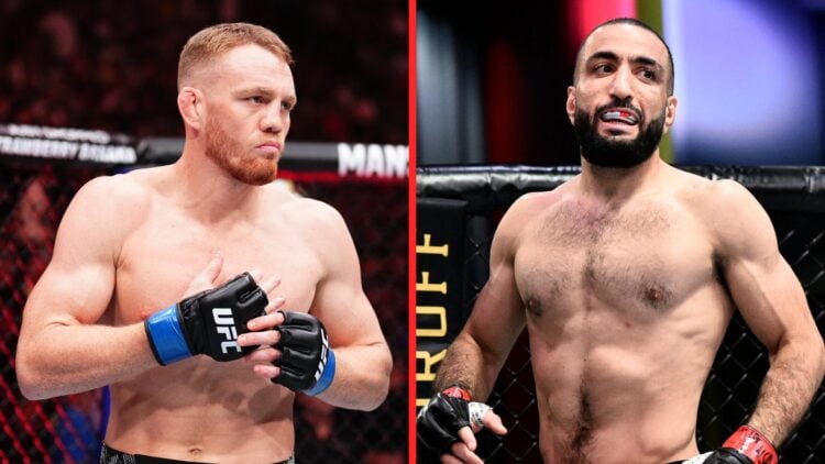A split image of Jack Della Maddalena and Belal Muhammad