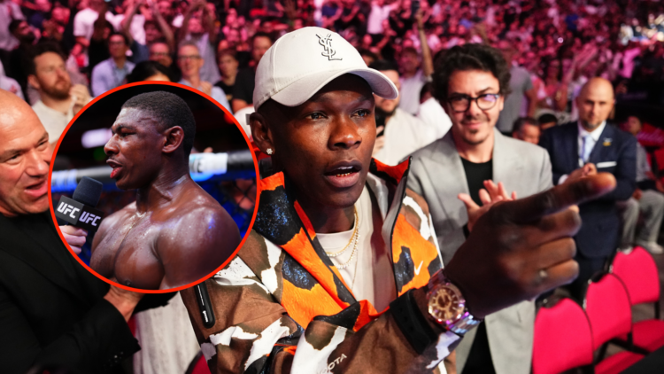 Image of Israel Adesanya at UFC 312 and Joaquin Buckley at UFC Atlanta
