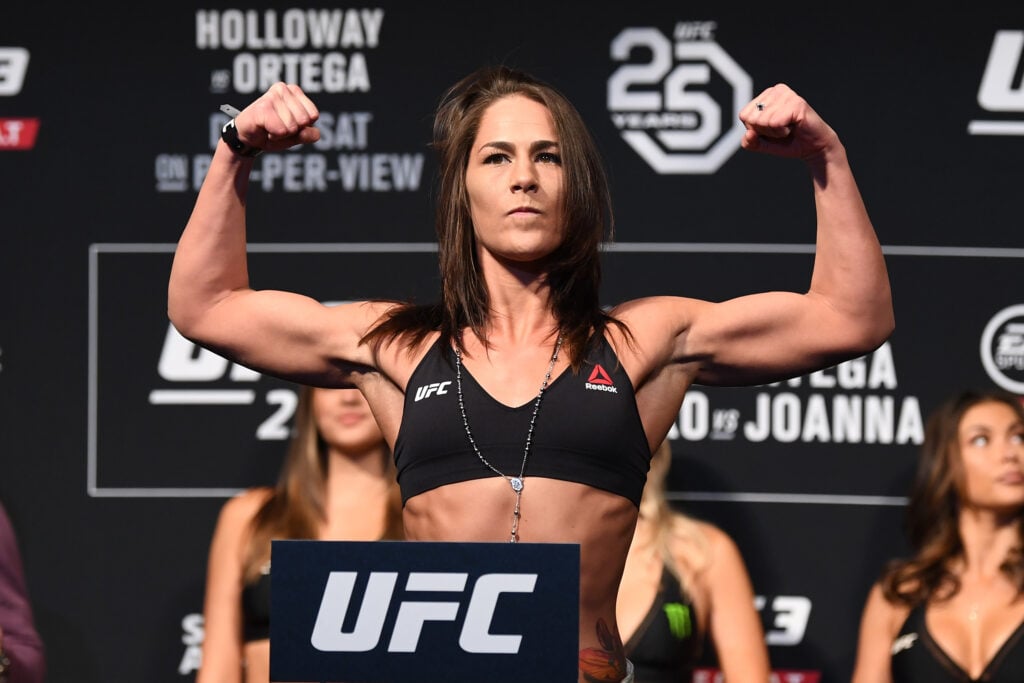Image of Jessica Eye at UFC 231 weigh-ins