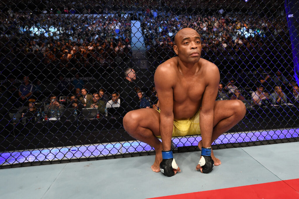 Anderson Silva before his UFC 234 fight against Israel Adesanya