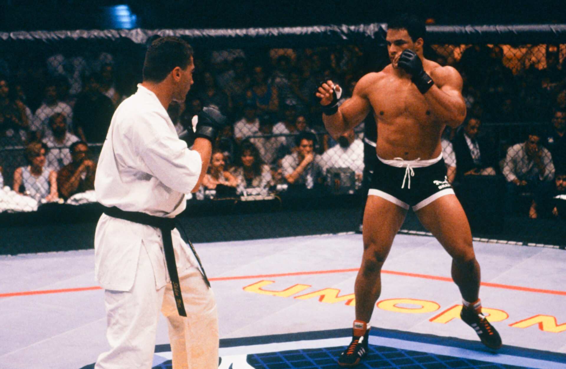 Mark Kerr competing at UFC 14