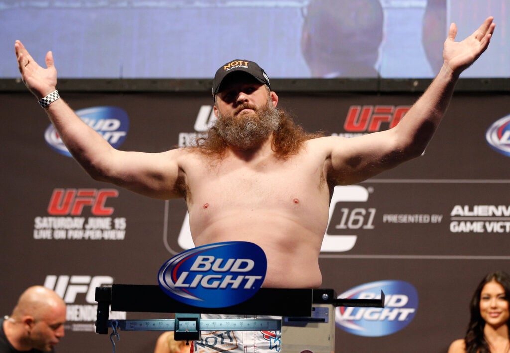 Roy Nelson at the UFC 161 weigh-ins