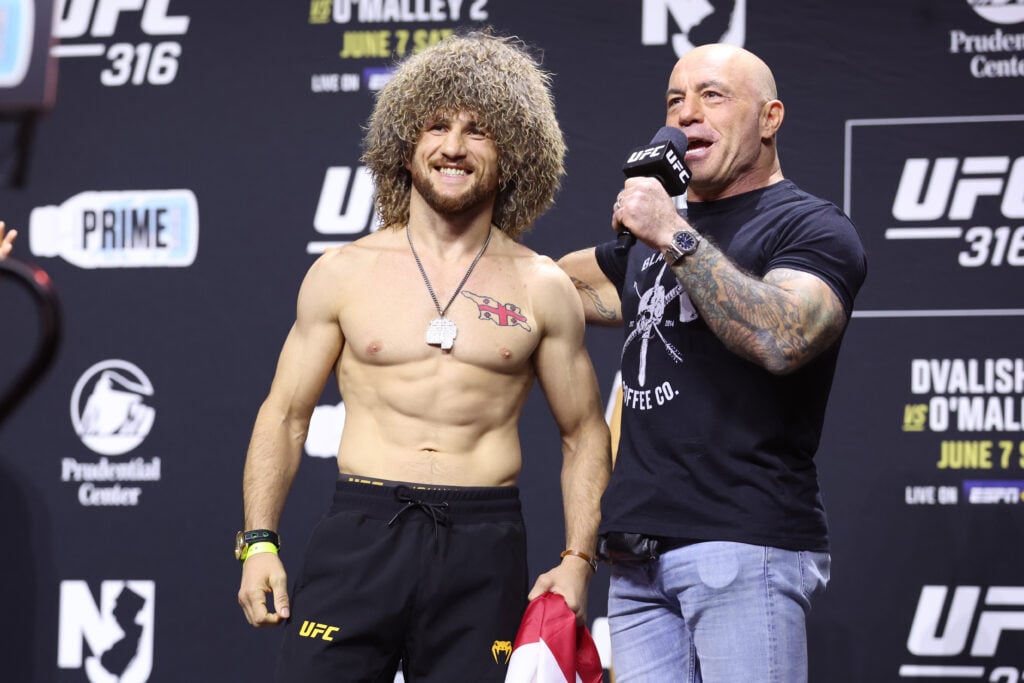 Image of Merab Dvalishvili at UFC 316 weigh-ins