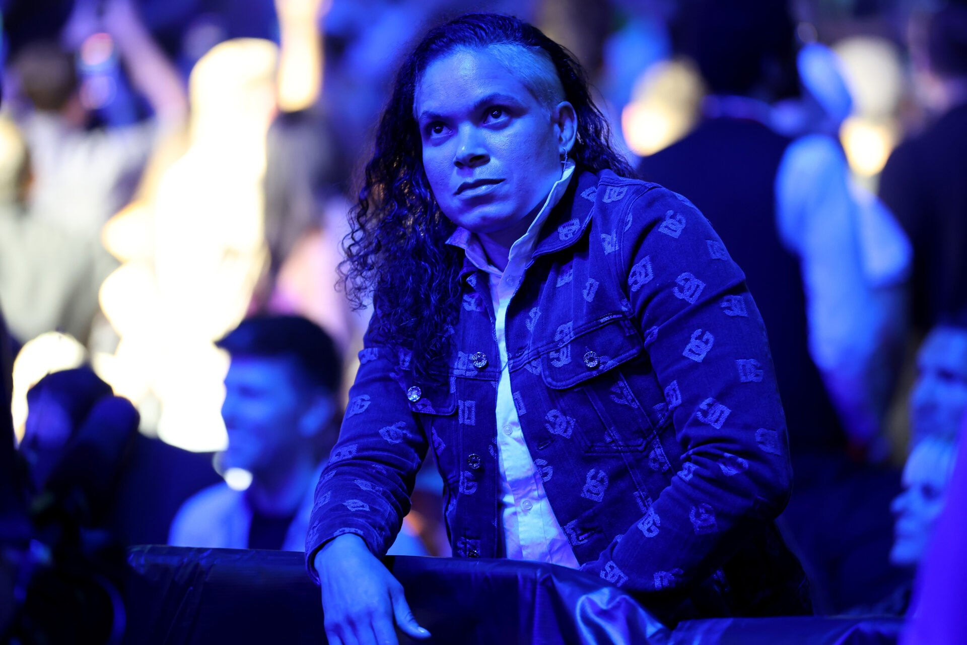 Amanda Nunes watching on from the crowd at UFC 316