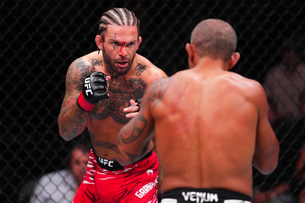 Cody Garbrandt fights Raoni Barcelos during the UFC Atlanta main card