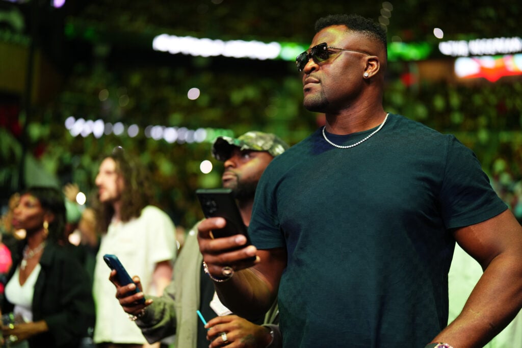 Francis Ngannou in attendance at UFC Atlanta