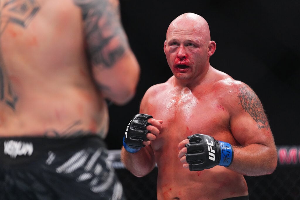 Alvin Hines during his fight against Jhonata Diniz at UFC 317.