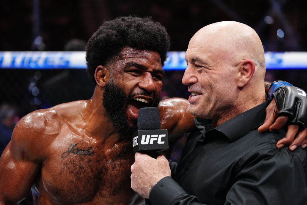 Jacobe Smith with Joe Rogan at UFC 317