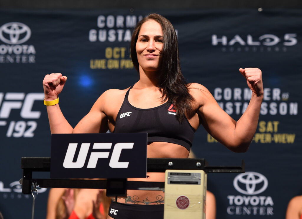 Image of Jessica Eye at UFC 192 Weigh-in