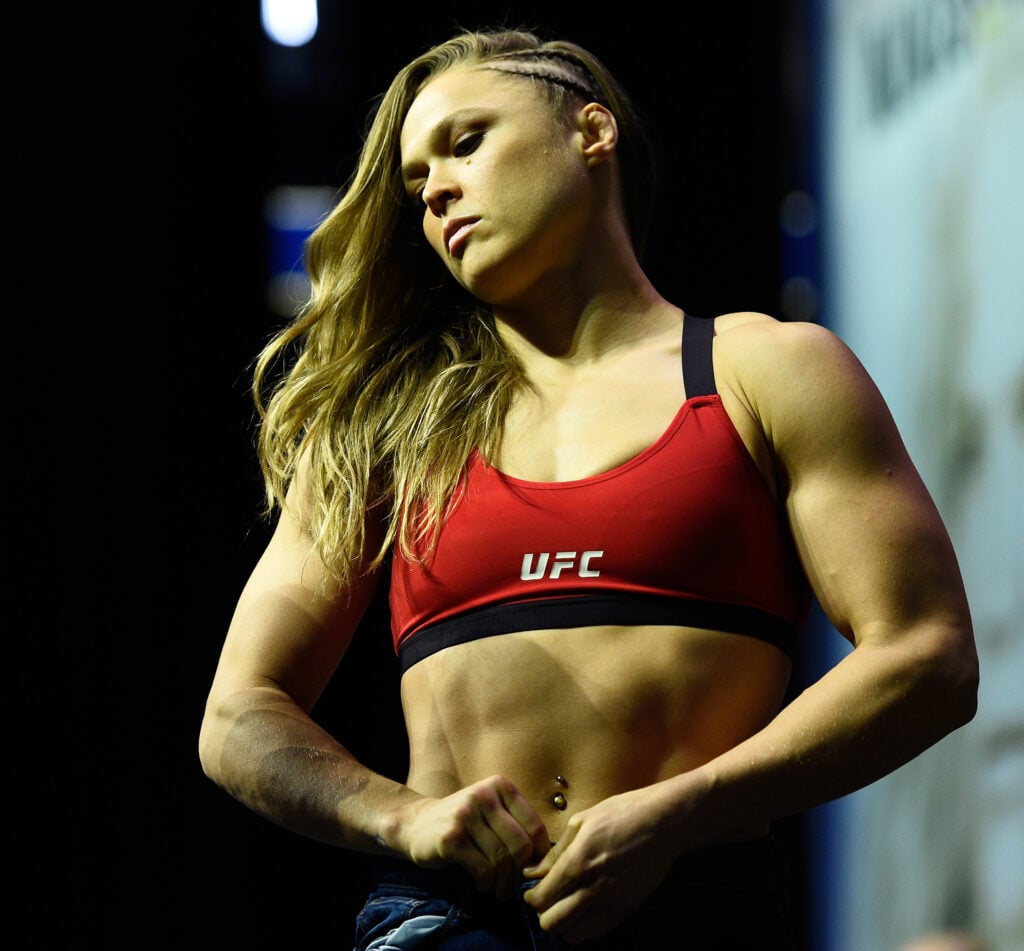 Image of Ronda Rousey at UFC 207 weigh-ins