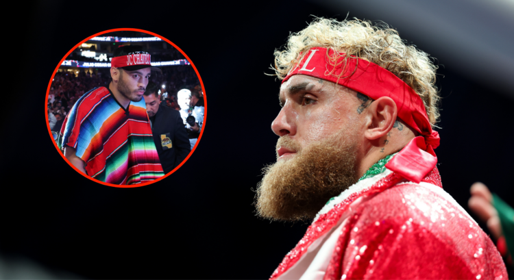 Jake Paul and Julio Cesar Chavez Jr before their boxing fight