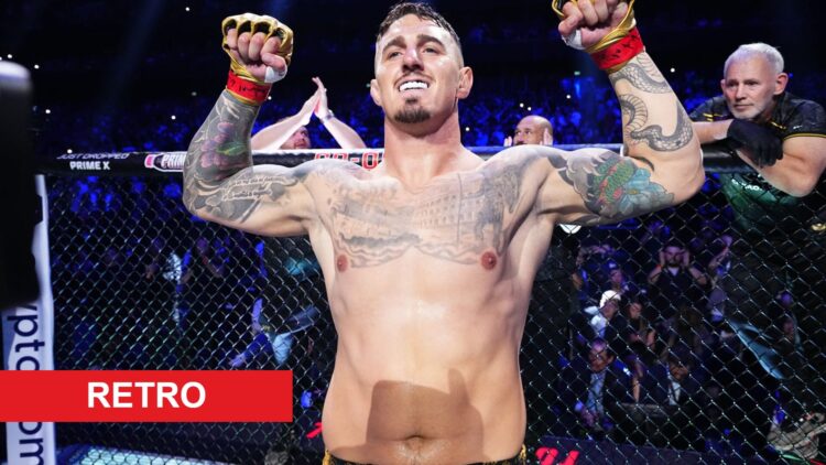 Tom Aspinall ahead of fighting Curtis Blaydes with retro label