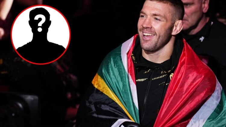 Dricus du Plessis walks to the Octagon for his fight at UFC 312, inset mystery