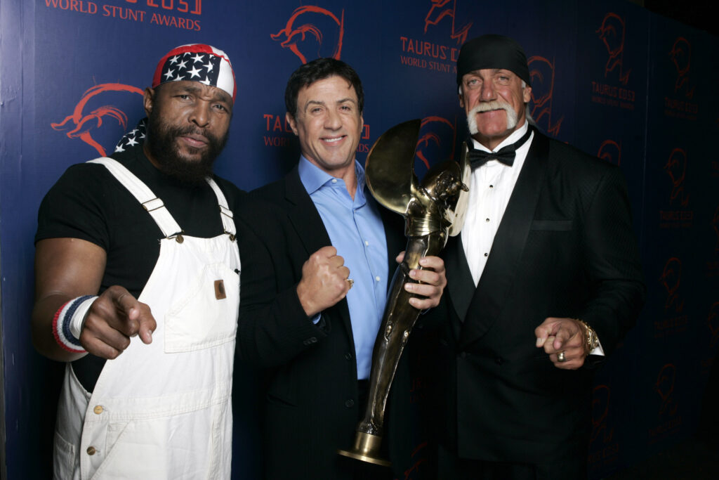 Mr. T, Sylvester Stallone and Hulk Hogan at the 2005 Taurus World Stunt Awards